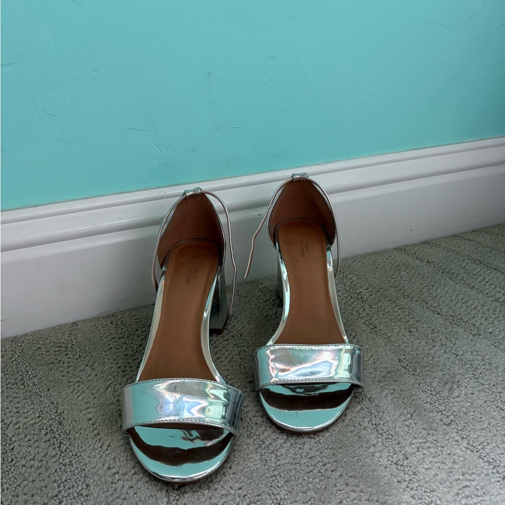Urban Outfitters Silver Heels!